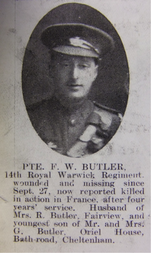 BUTLER Francis Walter