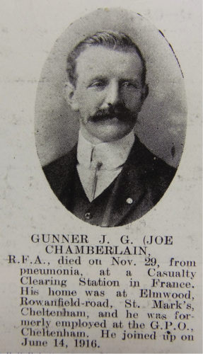 CHAMBERLAIN Joseph George