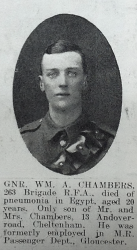 CHAMBERS William Albert