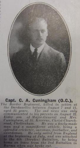 CUNNINGHAM Charles Arthur
