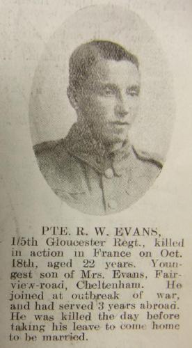 EVANS Reginald Wilfred