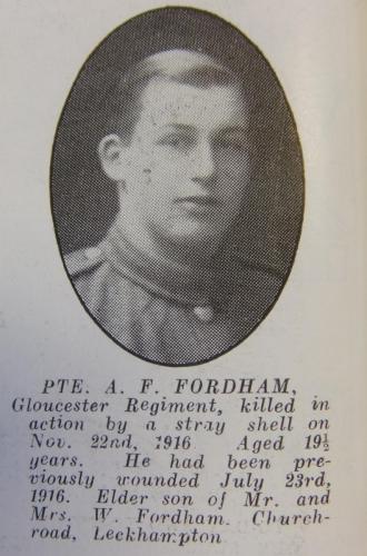 FORDHAM Arthur Frederick Milward