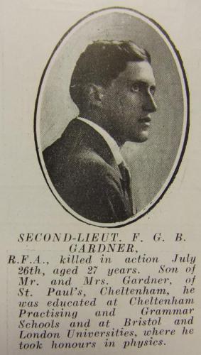 GARDNER Frederick George Benjamin