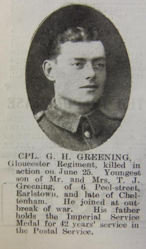 GREENING George Henry