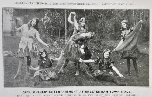 Girl Guides' entertainment at Cheltenham Town Hall, 1917
