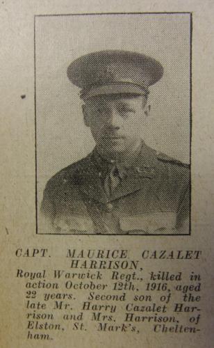 HARRISON Maurice Cazelet