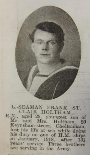 HOLTHAM Frank St Clair