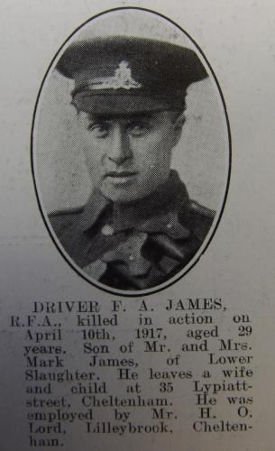 JAMES Francis Arthur