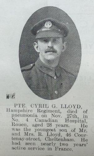 LLOYD Cyril george