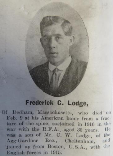 LODGE Frederick George