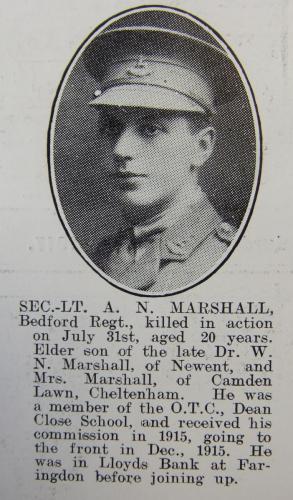 MARSHALL Arthur Norris