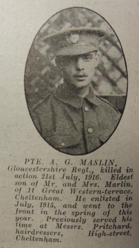 MASLIN Arthur George