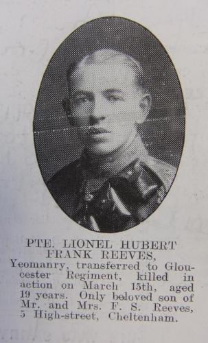 REEVES Lionel Hubert Frank